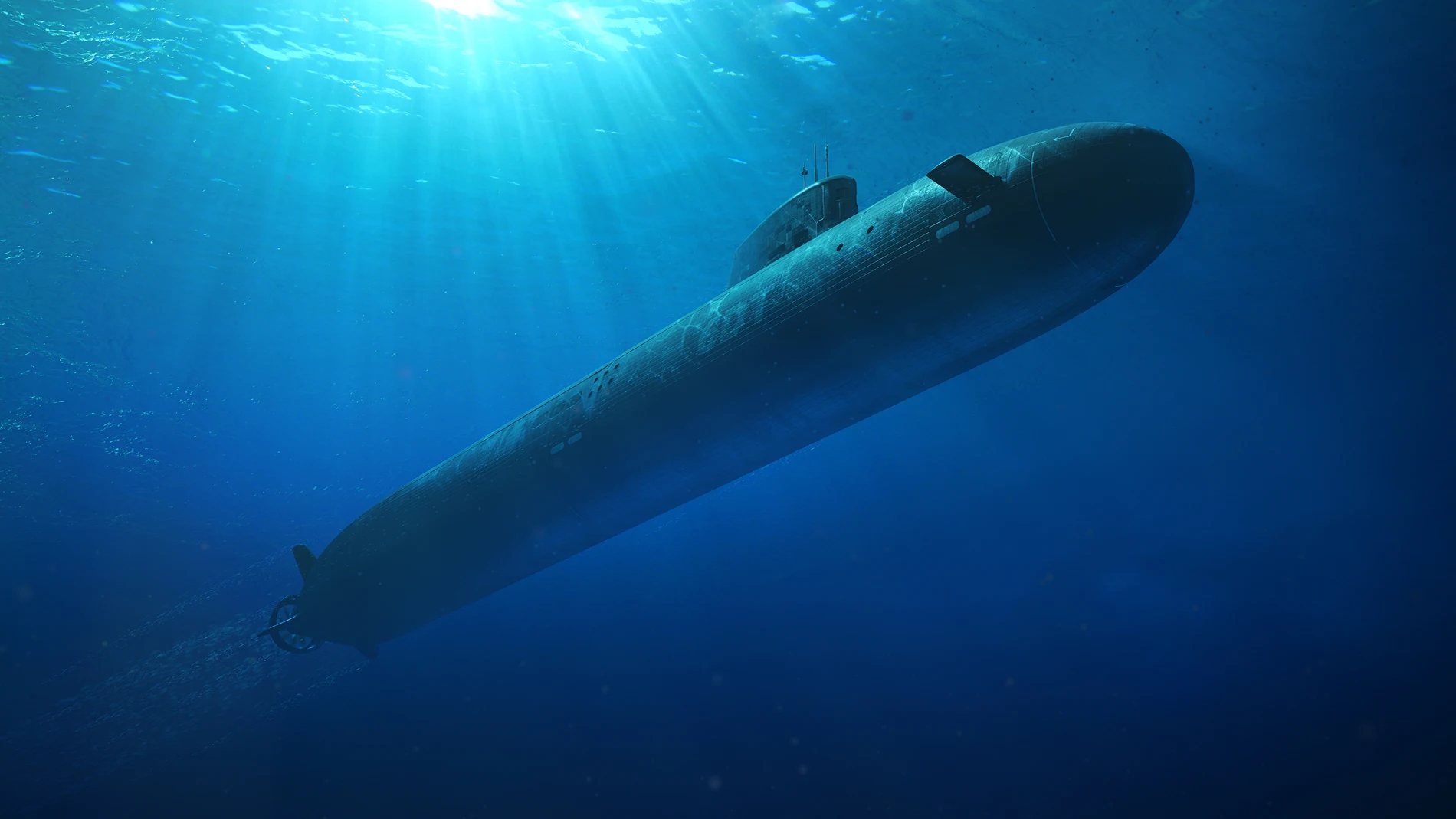 SÍDNEY (AUSTRALIA), 22/03/2024.- Imagen cedida de un submarino SSN-AUKUS sumergido. Australia anunció este viernes que destinará más de 4.600 millones de dólares australianos (unos 3.000 millones de dólares) para construir submarinos de propulsión nuclear tras un acuerdo con Reino Unido, en el marco de la alianza Aukus entre Londres, Washington y Camberra. EFE/ BAE SOLO USO EDITORIAL/SOLO DISPONIBLE PARA ILUSTRAR LA NOTICIA QUE ACOMPAÑA (CRÉDITO OBLIGATORIO) 