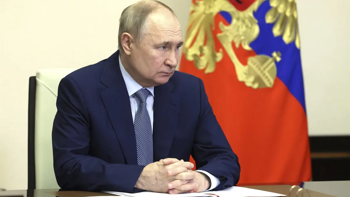 Putin insiste en implicar a Ucrania en el atentado: 
