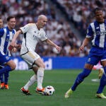 Zidane, en el partido entre las leyendas del Real Madrid y las del Oporto