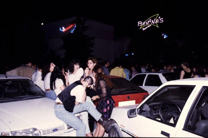 Una imagen, ya en los 90, de una discoteca valenciana