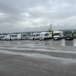 Las primeras caravanas llegan al nuevo aparcamiento de la Peraleda de Toledo