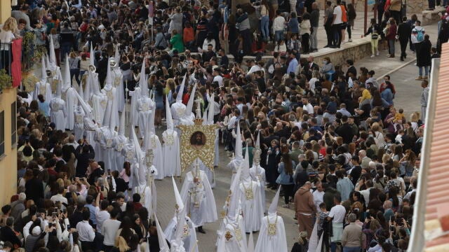 Salida procesional de Nuestro Padre Jesús Cautivo en la Semana Santa, un Lunes Santo de 2022 en Málaga 