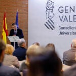 El conseller de Educación, José Antonio Rovira, durante la presentación del informe "Las contribuciones sociales y económicas de las universidades públicas valencianas"