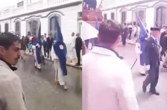 Un rayo cae a escasos metros de una procesión en La Línea (Cádiz), causando el pánico entre los fieles 