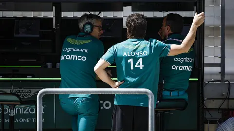 Mike Krack, junto a Fernando Alonso