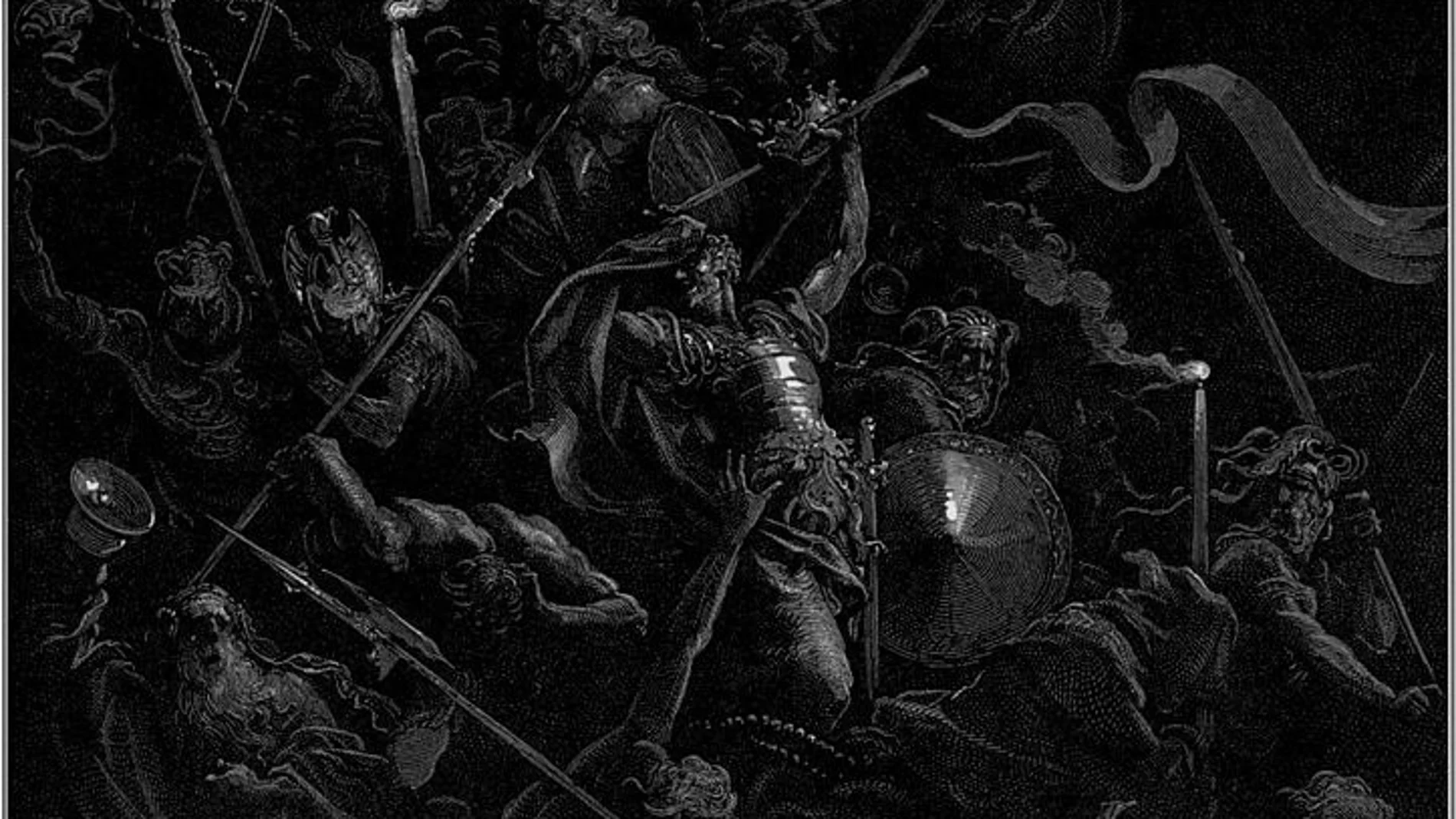 Ilustración de Gustave Doré para «Paraíso perdido», una reconocida influencia visual para el propio H. P. Lovecraft