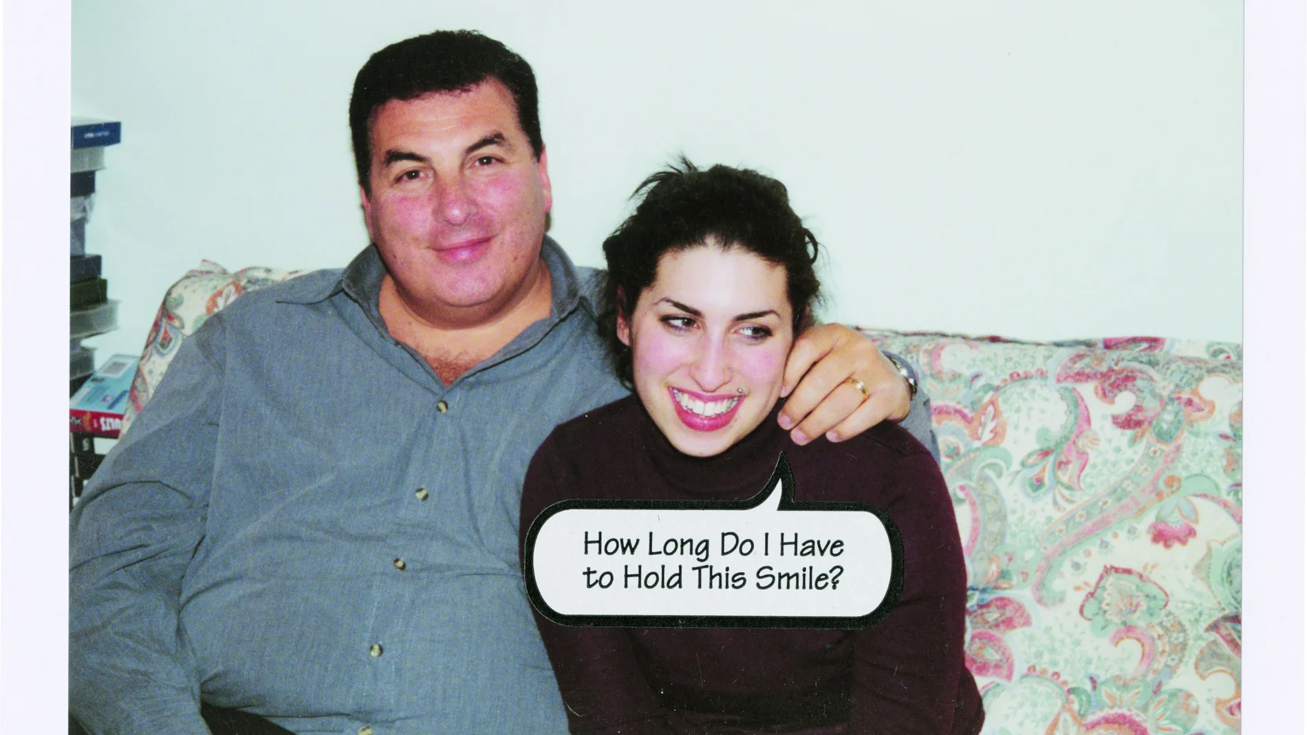 Amy Winehouse, en una imagen del álbum familiar, junto a su padre