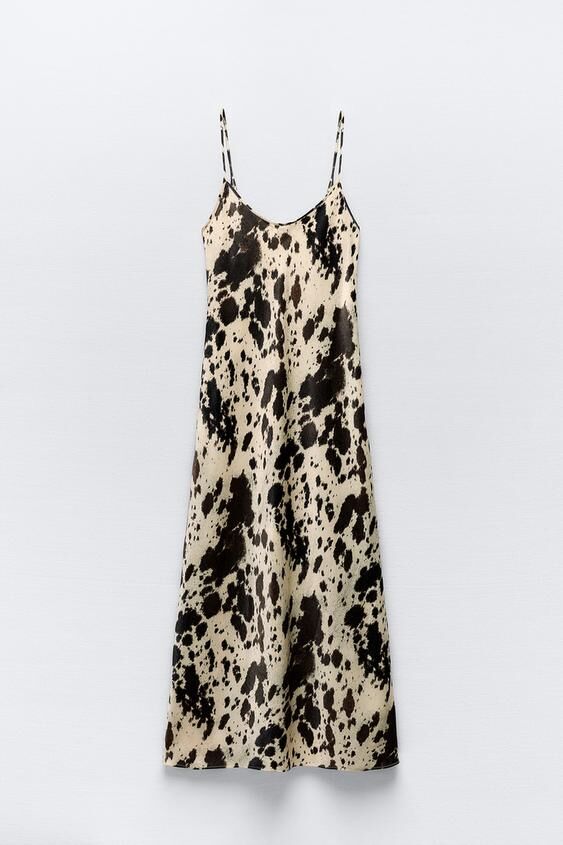 Vestido lencero 'animal print'.