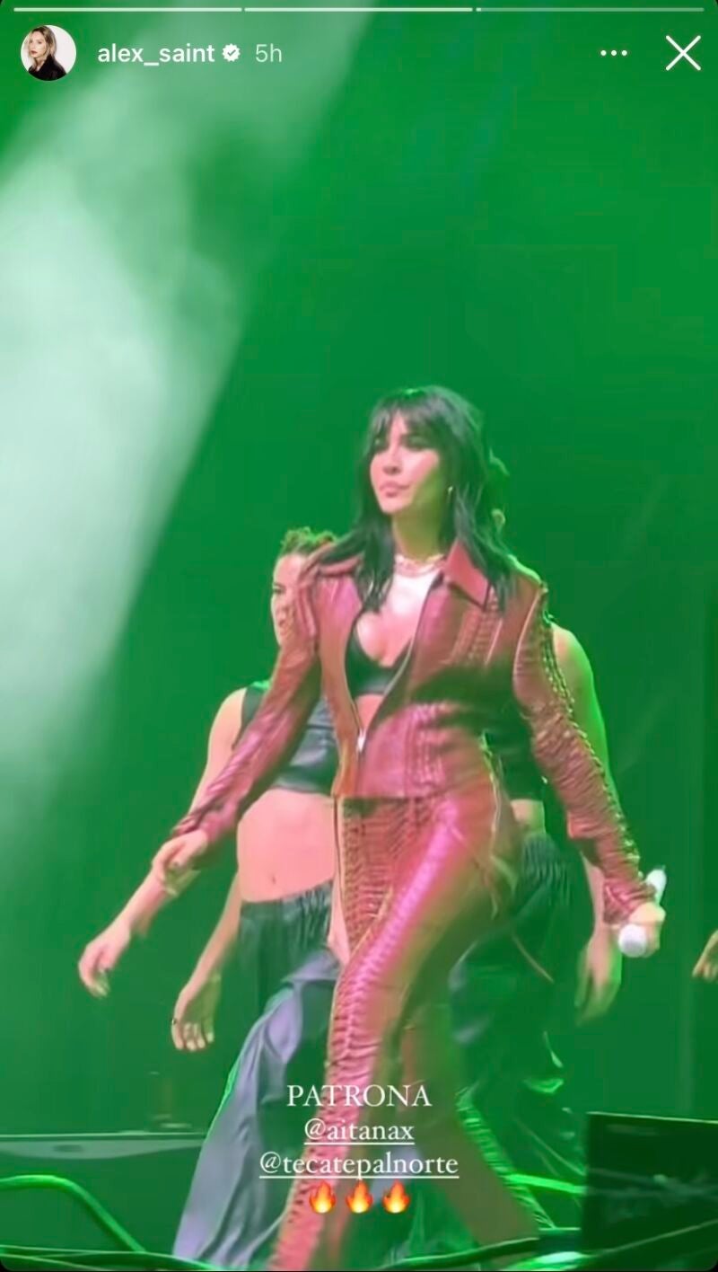 Aitana en un concierto en Monterrey. 