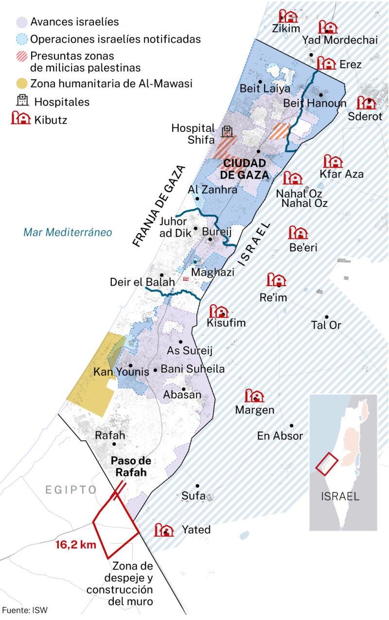Kibutz de Israel, próximos a Gaza