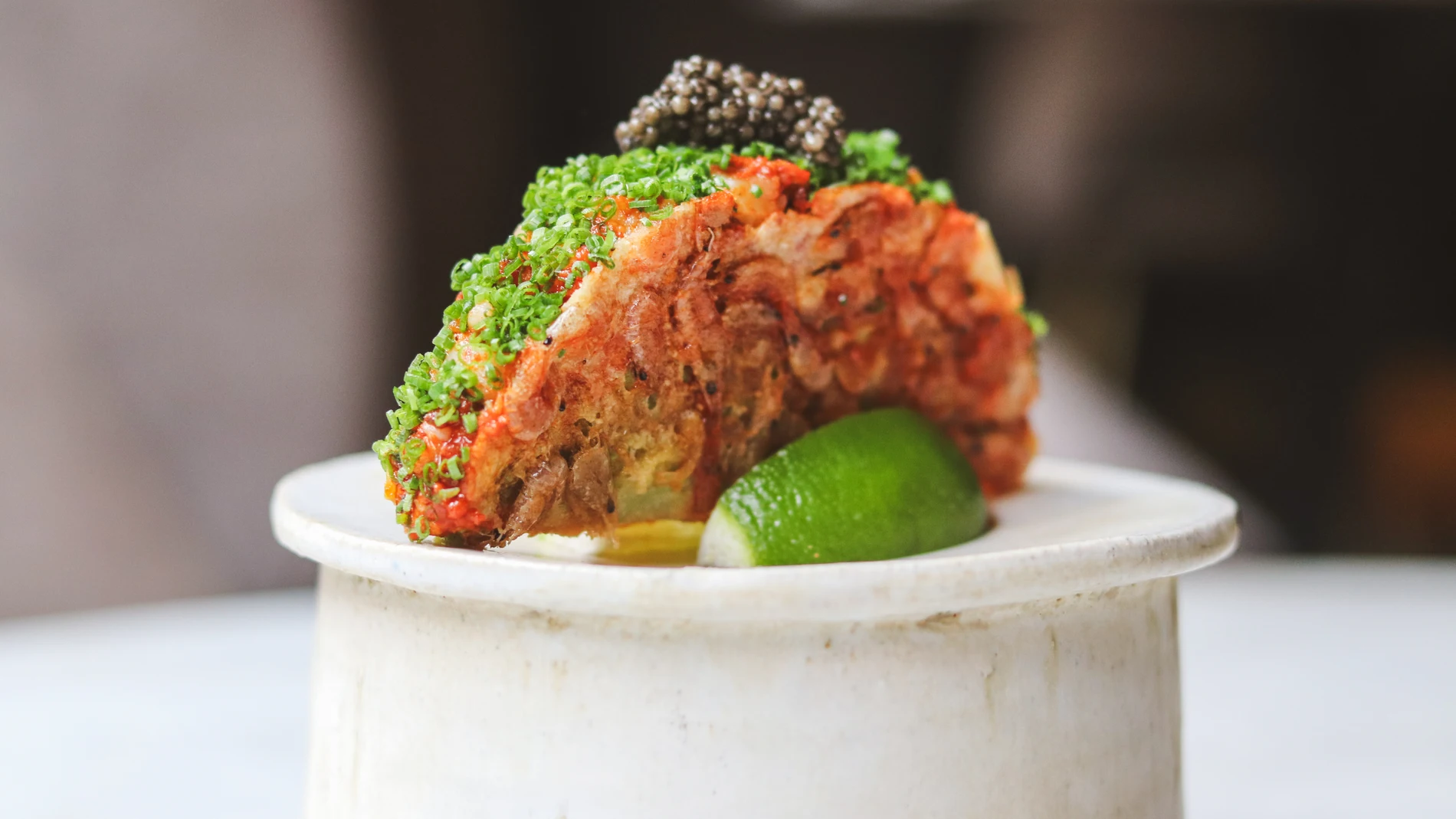 Taco de gamba roja de NoDrama