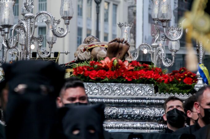 MADRID.-S.Santa.- Las procesiones de Semana Santa se despiden en la capital este Sábado Santo con la Soledad