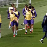 Entrenamiento del Real Madrid antes de su encuentro ante el Athletic Club de Bilbao