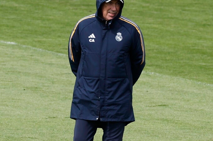 Entrenamiento del Real Madrid antes de su encuentro ante el Athletic Club de Bilbao