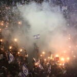 Manifestantes piden la liberación de los rehenes en Tel Aviv
