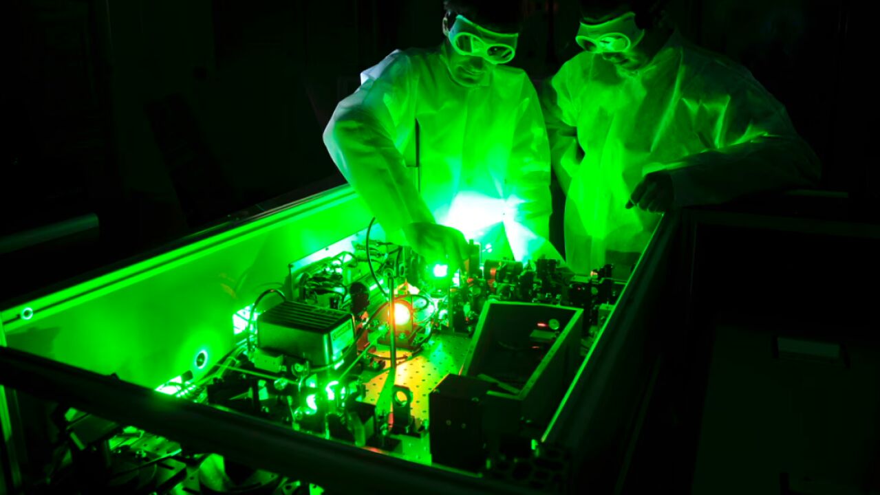 The most powerful laser in the world generates enough energy to light