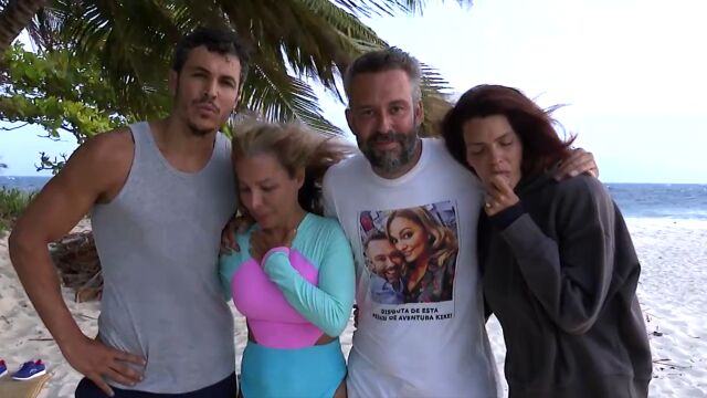 Kiko Jiménez, Lorena Morlote, Kike Calleja y Laura Matamoros en 'Supervivientes 2024'