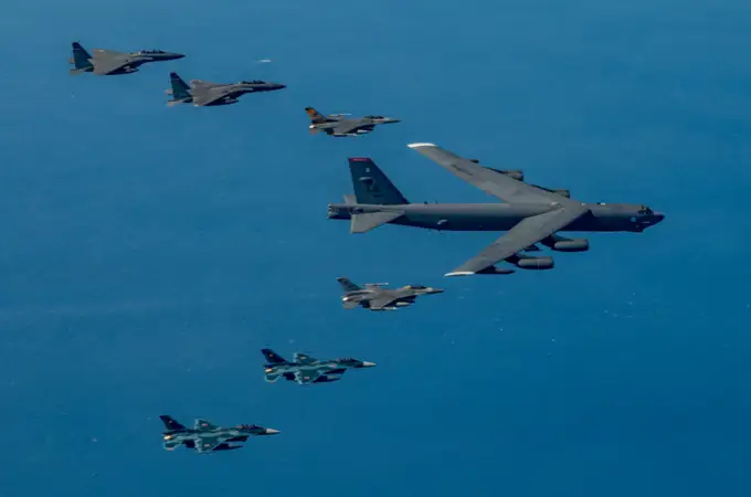 El aviso del Pentágono contra Corea del Norte: bombarderos B-52 y cazas F-16 y F-15 para disuadir la amenaza nuclear