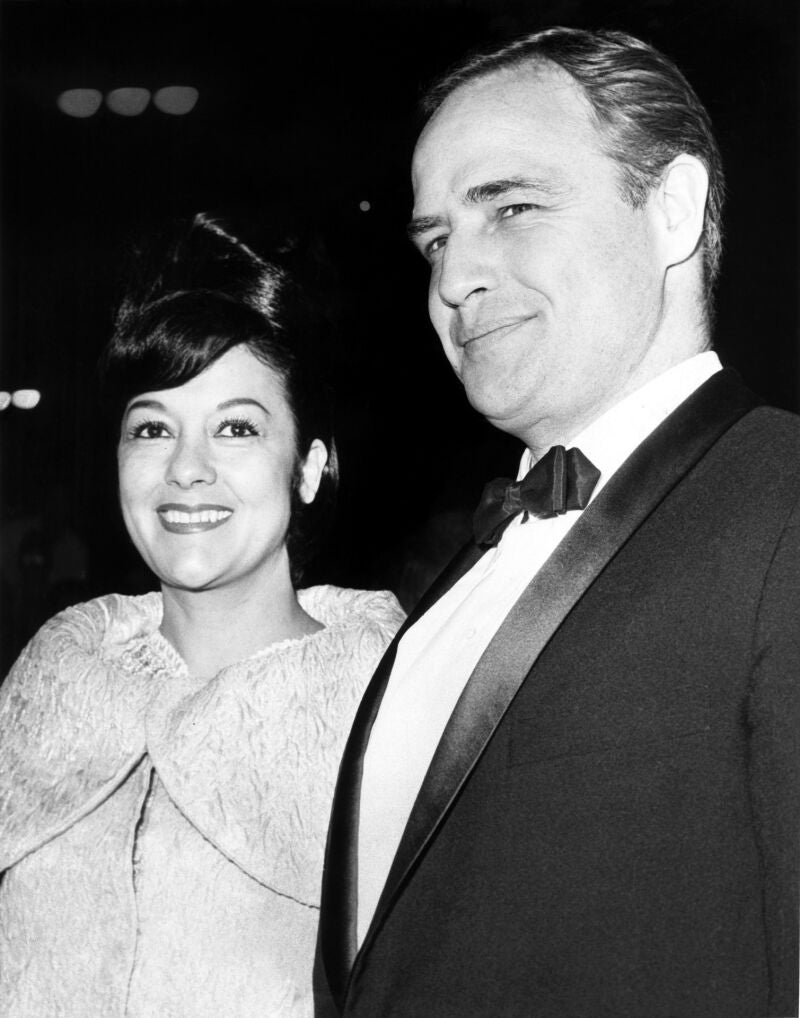 Marlon Brando y Movita Castañeda, su segunda esposa