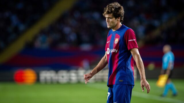 Marcos Alonso con el Barcelona