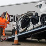 Accidente de tráfico producido en Soria esta Semana Santa