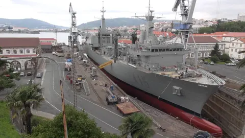 Buque de aprovisionamiento en combate construido en España para Australia. Foto. Navantia
