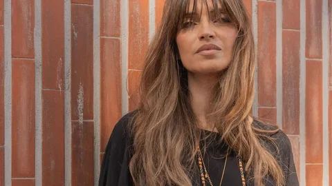 Sara Carbonero con vestido bohemio.
