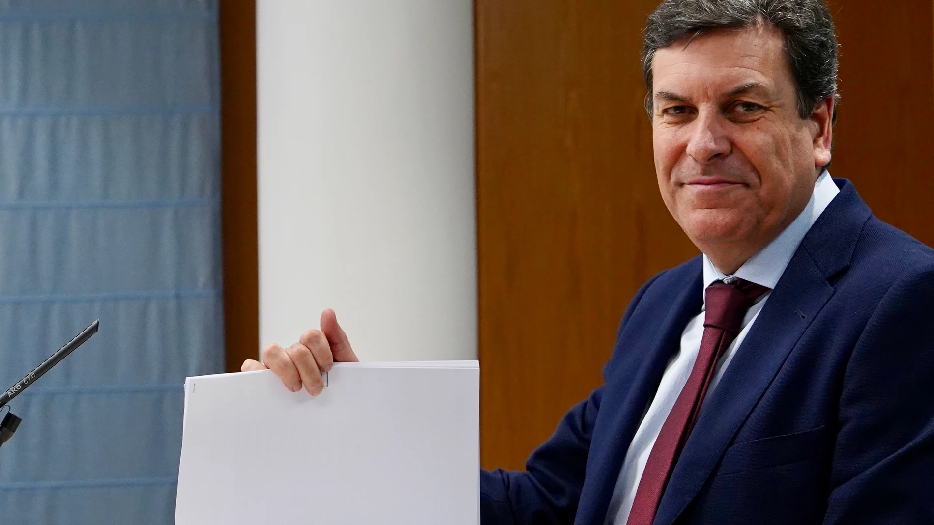El consejero de Economía y Hacienda, Carlos Fernández Carriedo