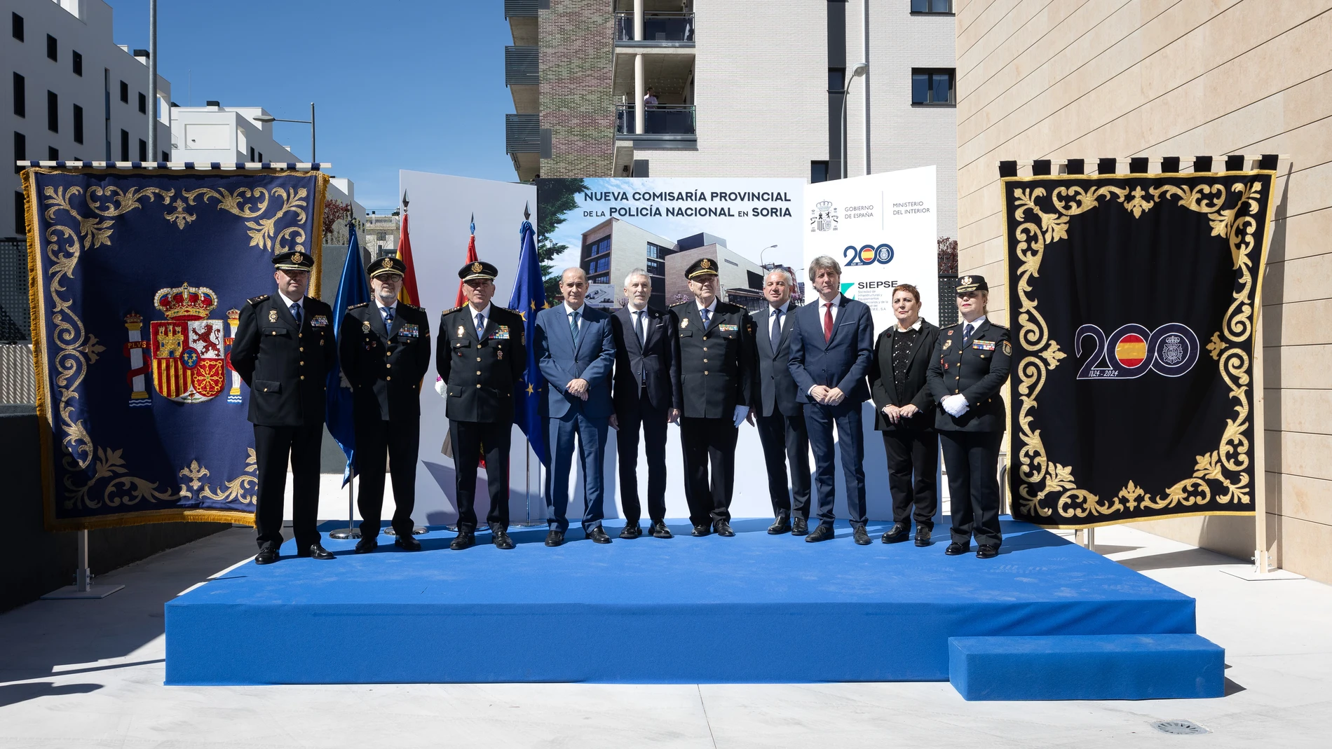 Marlaska en la inauguración de la nueva comisaría en Soria