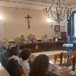 El presidente de la Diputación de Burgos, Borja Suárez, presenta el Plan Garoña a los alcaldes