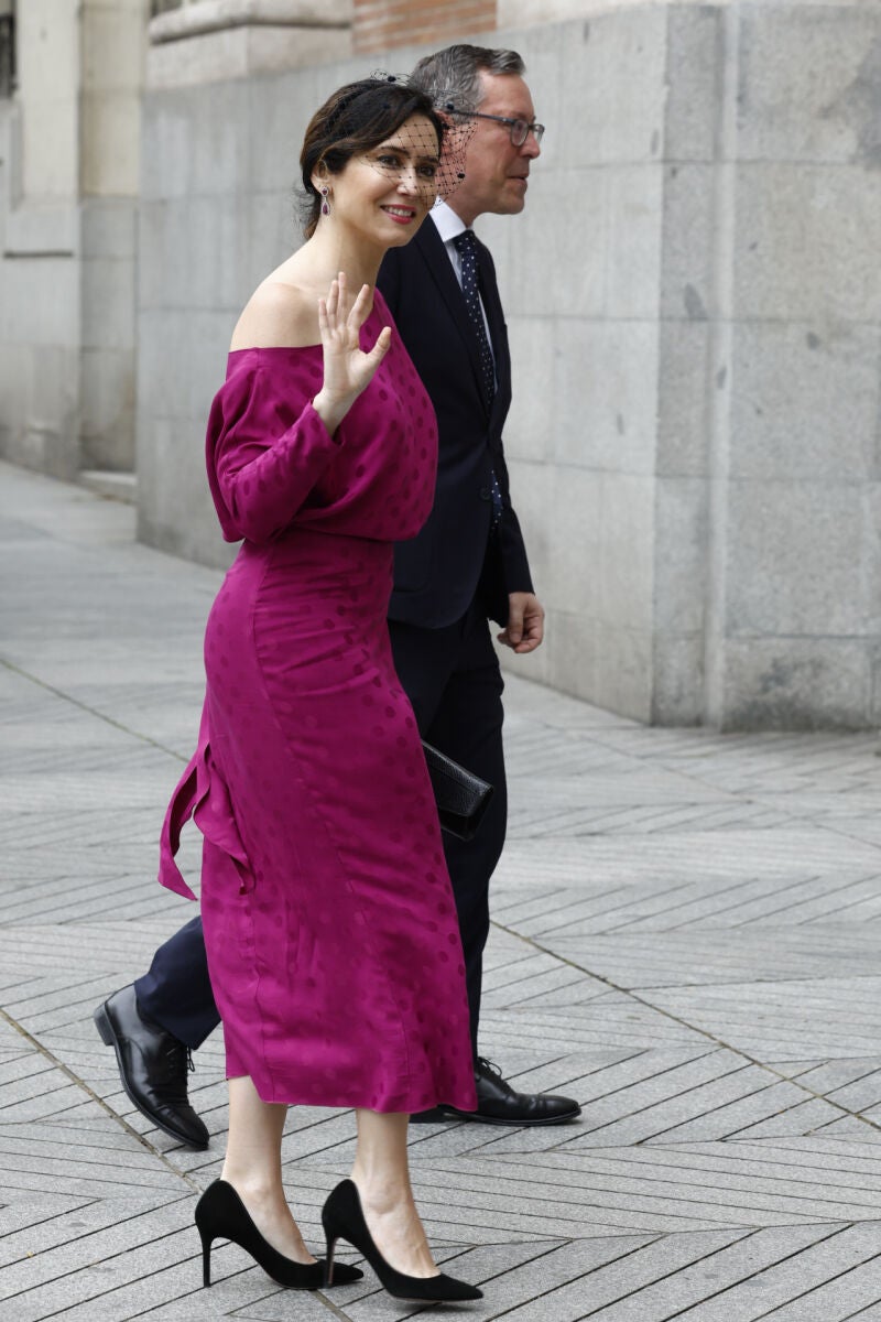 Ayuso en la boda de Almeida y Teresa Urquijo