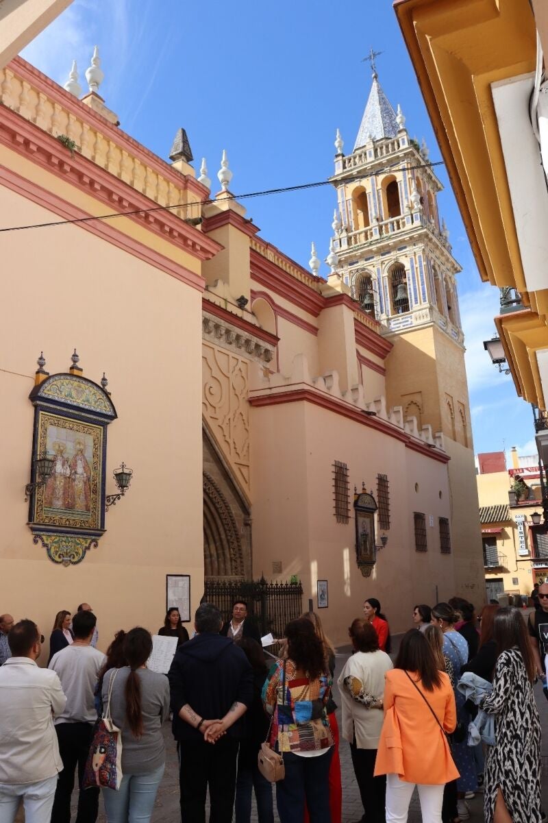 Uno de los puntos visitados durante la ruta por Triana, en Santa Ana