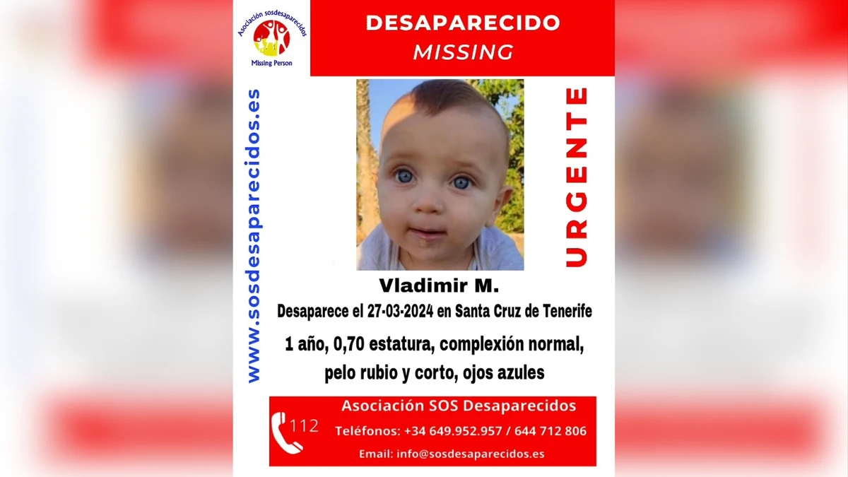 Preocupación en Santa Cruz de Tenerife por la desaparición de un bebé de un año