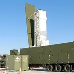 Una batería del sistema Typhon para lanzar misiles de alcance medio