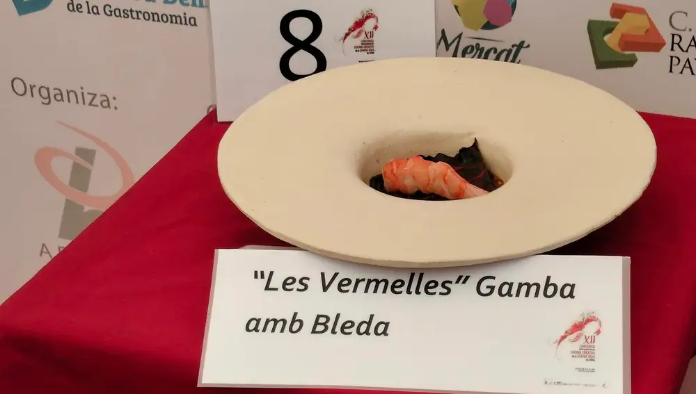 “Les Vermelles, Gamba amb Bleda” , (Las Rojas, Gamba con acelga) se llevó el primer premio