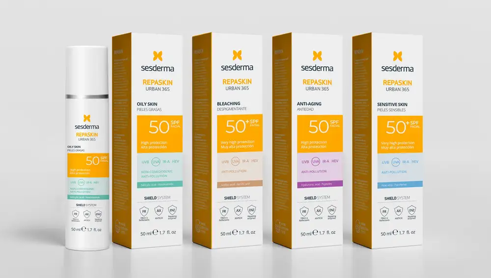 Sesderma lanza REPASKIN URBAN 365, cuatro nuevos fotoprotectores solares para más tipos de pieles