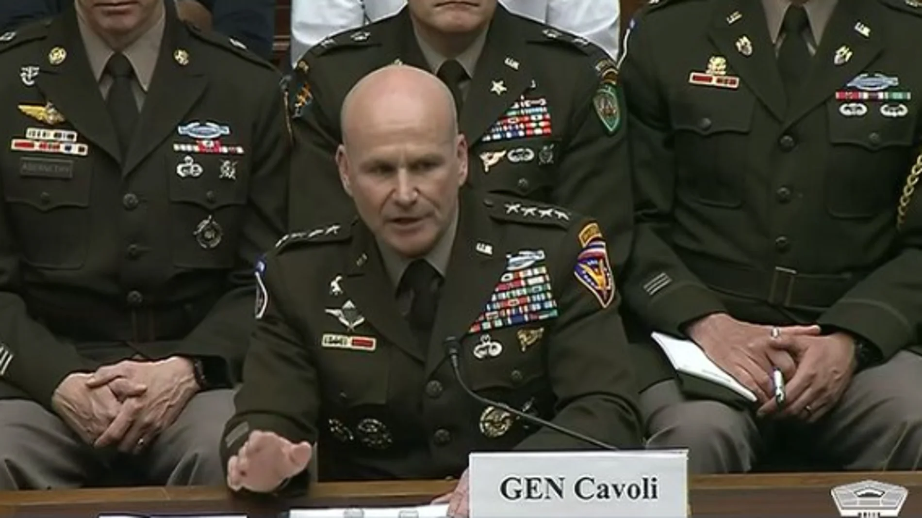 Christopher Cavoli, jefe del Comando Europeo de Estados Unidos, durante su comparecencia en el Cámara de Representantes
