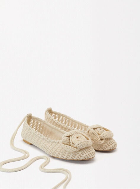 Sandalias de crochet.