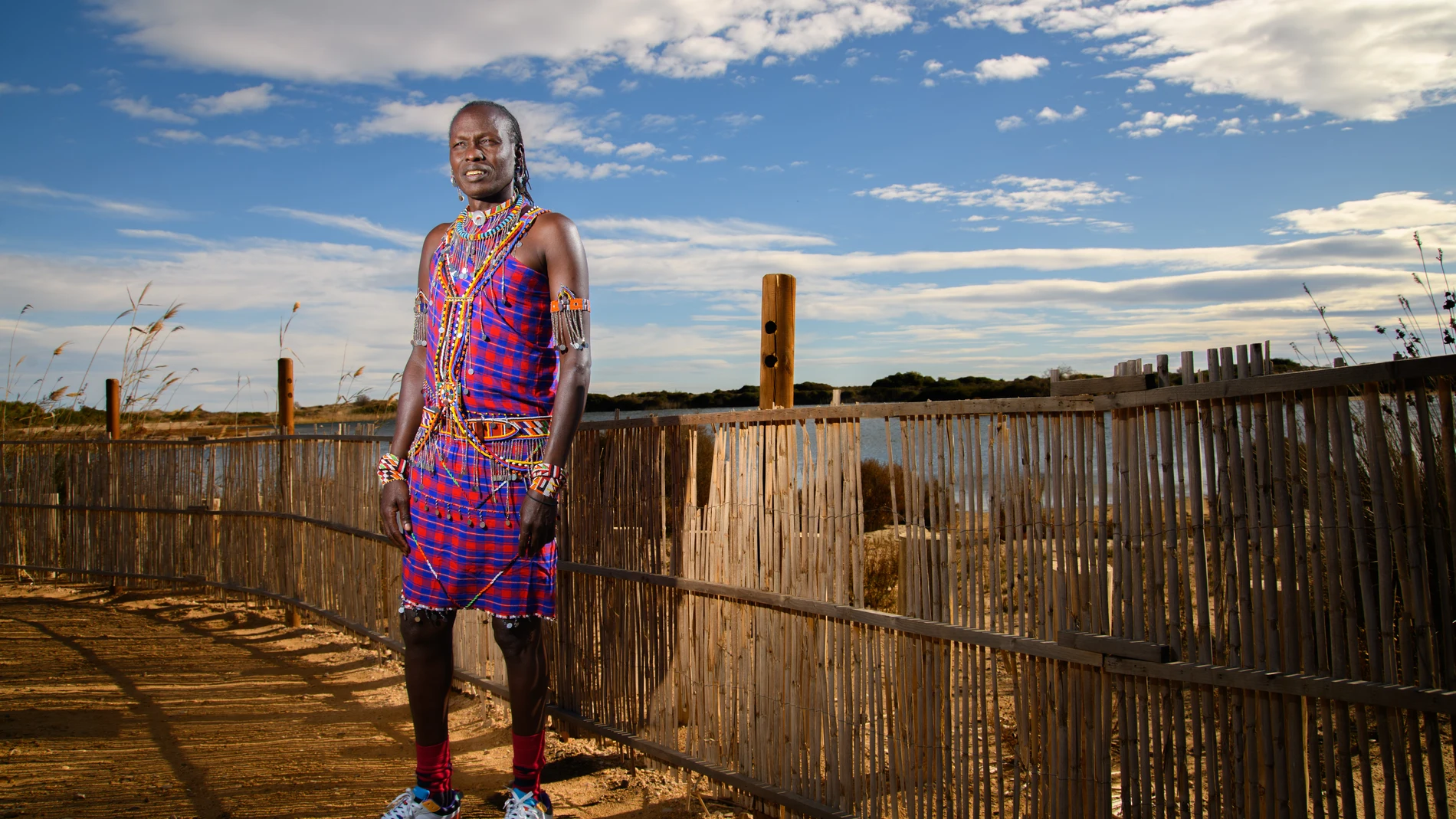Kikane Ole Pere es el nombre real de William, líder de la comunidad masái de Lemek, en el Maasai mara (Kenia)