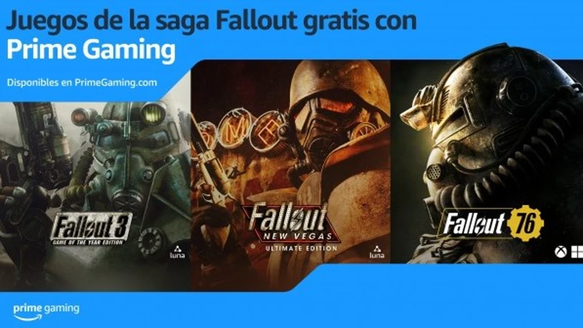 Prime Gaming añade dos juegos adicionales de Fallout en Amazon Luna de forma gratuita
