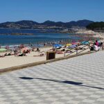 Imagen de archivo de la playa de Samil, en Vigo. 