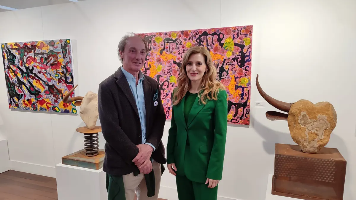 El artista leonés Lolo Zapico conecta su obra con la pintura rupestre en ‘Regardez!’, que puede verse en el Miguel Delibes
