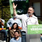 Santiago Abascal participa en un acto de VOX en Getxo