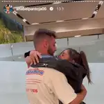 Anabel Pantoja junto a David Rodríguez tras el concierto de Isabel Pantoja