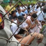 An undated photo of inmates at the notorious Bang Kwang prison in Nonthaburi province of Thailand. The inmates held at the prison are regarded as being among the country's worst criminals.