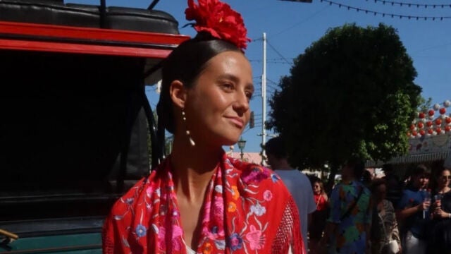 Victoria Federica vestida de flamenca.