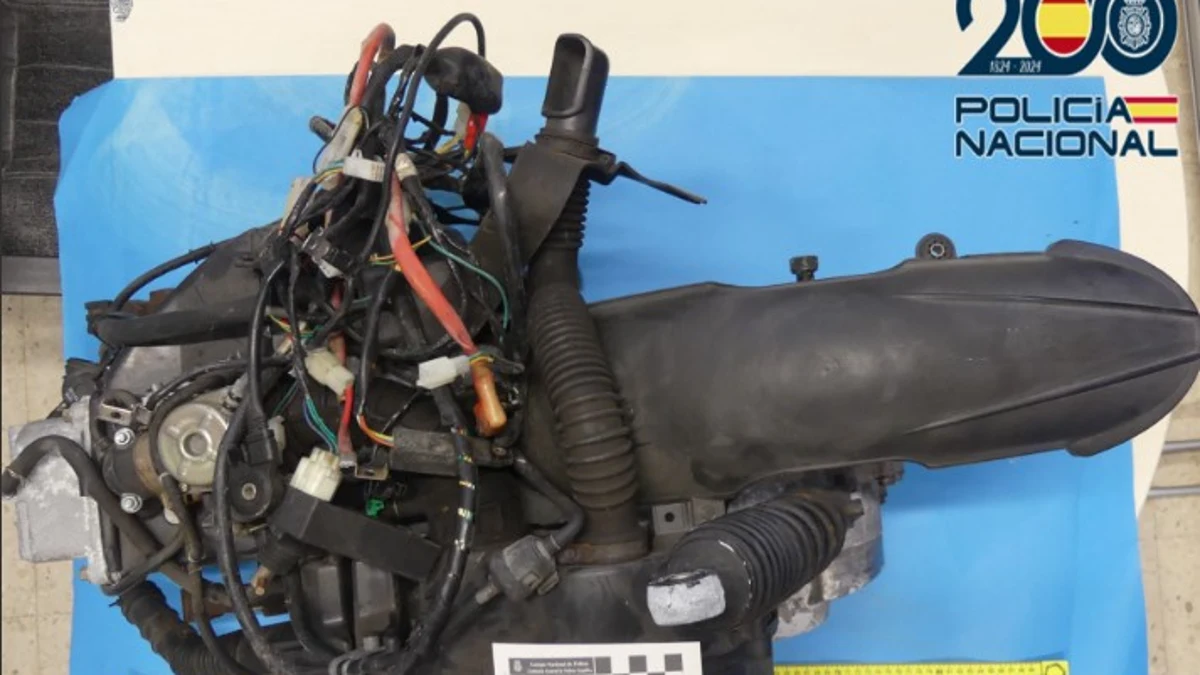 La Policía consigue reconstruir el número de bastidor del motor de una moto
