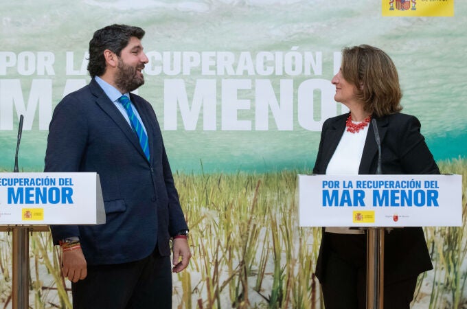 Rueda de prensa de Teresa Ribera y Fernando López Miras, tras su reunión