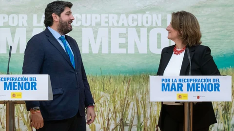 Rueda de prensa de Teresa Ribera y Fernando López Miras, tras su reunión