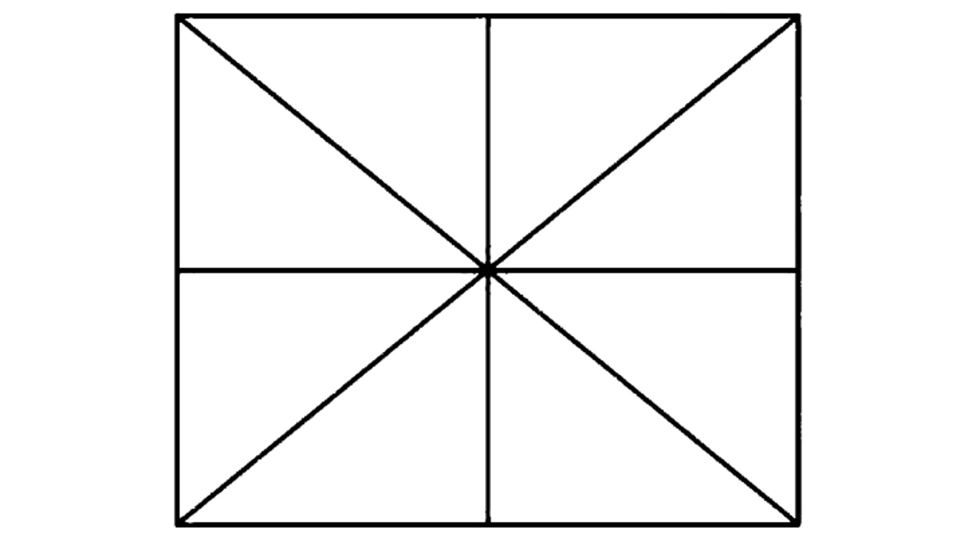 Este acertijo consiste en contar el número de triángulos en una imagen en un minuto